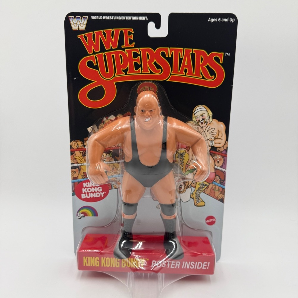 LJN WWE Superstars Series 2 King Kong Bundy Black Card Retro Chase *IN HAND*
